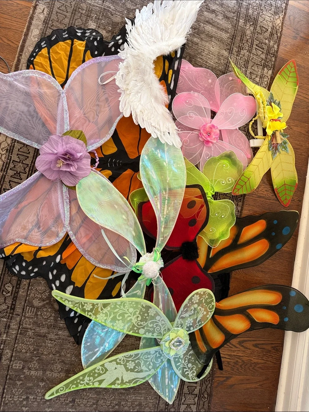 Assorted Decorative Fairy and Butterfly Wings - Multicolor Party Wings